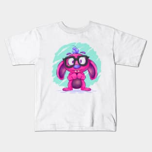 Shy cartoon monster Kids T-Shirt